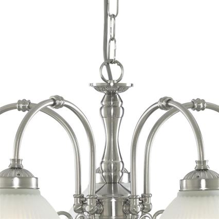 Searchlight - Luster na lancu AMERICAN DINER 5xE14/60W/230V sjajni krom