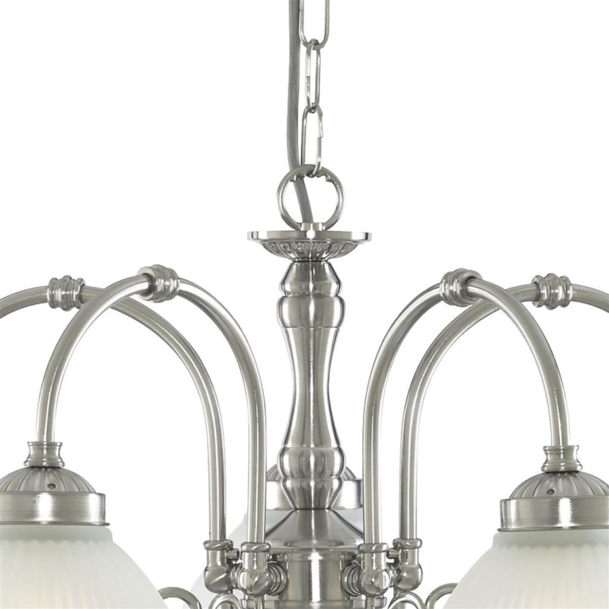Searchlight - Luster na lancu AMERICAN DINER 5xE14/60W/230V sjajni krom