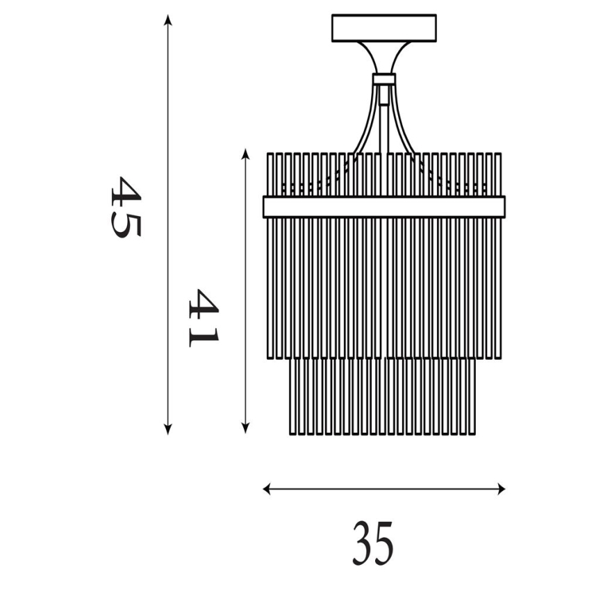 Searchlight - Plafonski luster LARA 3xE27/60W/230V