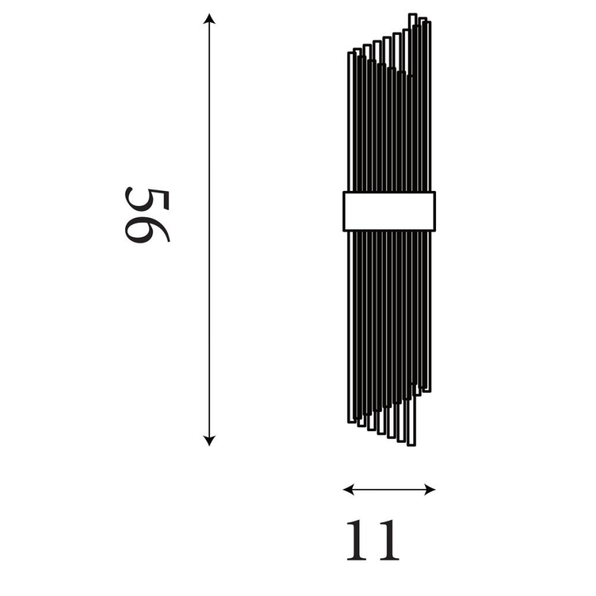 Searchlight - Zidna svjetiljka LARA 2xE14/60W/230V