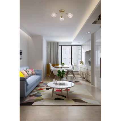 Searchlight - Plafonski luster ASTRAL 3xG9/33W/230V zlatna