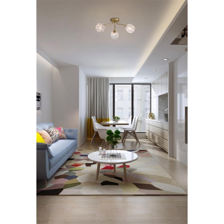 Searchlight - Plafonski luster ASTRAL 3xG9/33W/230V zlatna