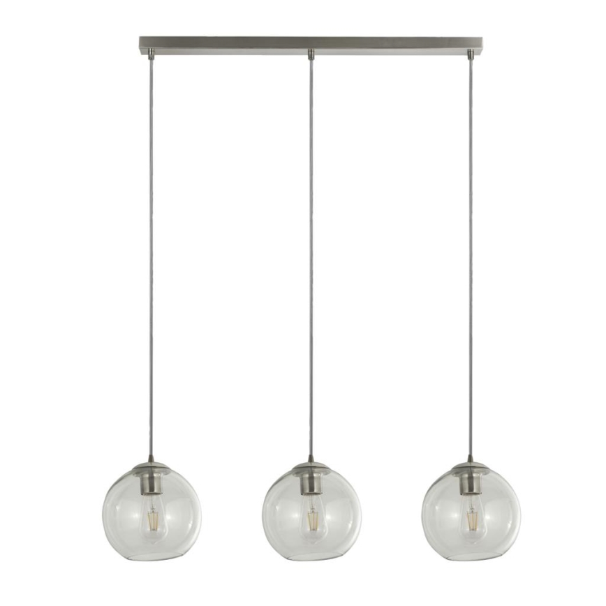 Searchlight - Luster na sajli PENDANT 3xE27/40W/230V mat krom