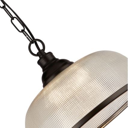 Searchlight - Luster na lancu BISTRO 1xE27/60W/230V crna