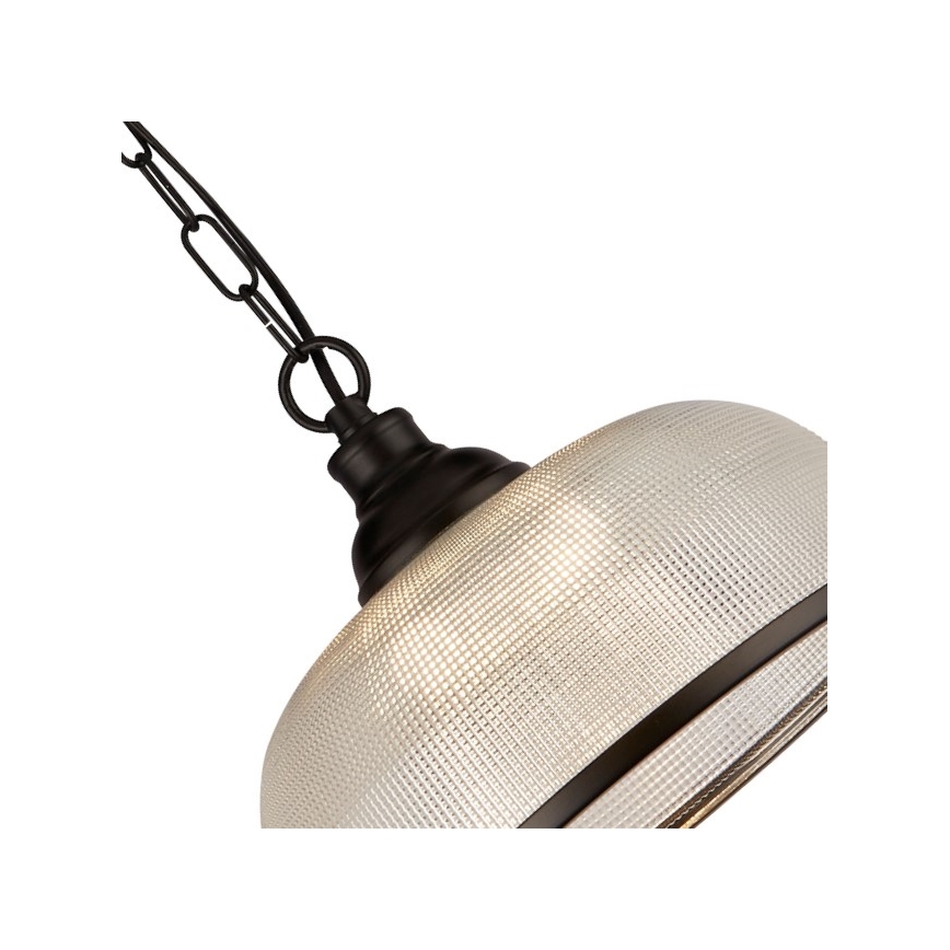 Searchlight - Luster na lancu BISTRO 1xE27/60W/230V crna