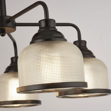 Searchlight - Luster na lancu BISTRO 5xE27/60W/230V crna