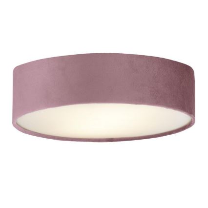 Searchlight - Stropna svjetiljka DRUM PLEAT 2xE27/15W/230V ružičasta