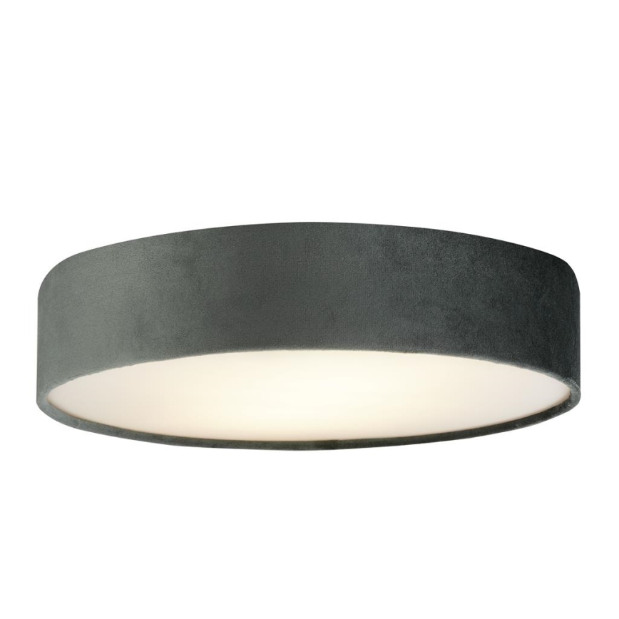 Searchlight - Stropna svjetiljka DRUM 3xE27/60W/230V siva