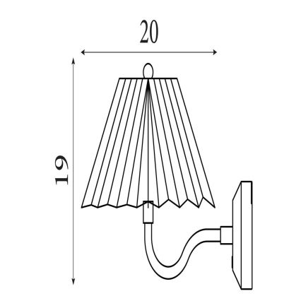 Searchlight - LED prigušiva zidna svjetiljka DANISH LED/1,5W/230V