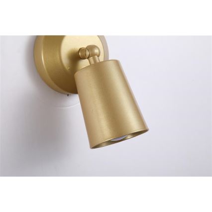 Searchlight - LED punjivo zidno svjetlo s mogućnošću prigušivanja CONE LED/1,5W/5V zlatno