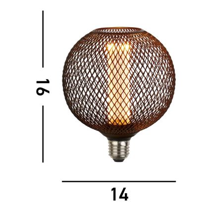 Searchlight  - LED dekorativna žarulja s mogućnošću prigušivanja WIRE MESH E27/4,5W/230V 2700K