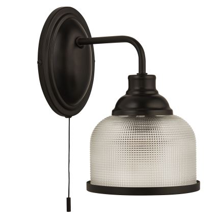 Searchlight - Zidna lampa BISTRO 1xE27/60W/230V crna