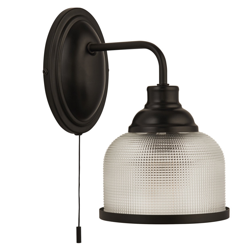 Searchlight - Zidna lampa BISTRO 1xE27/60W/230V crna