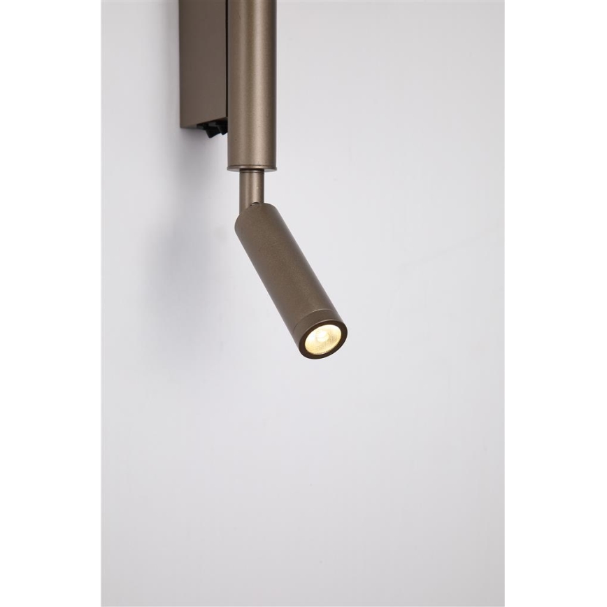 Searchlight - LED spot svjetiljka ARCHITECT LED/7W/230V smeđa