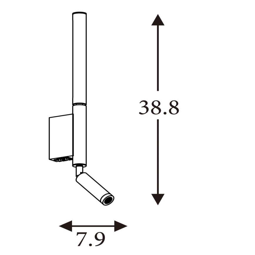Searchlight - LED spot svjetiljka ARCHITECT LED/7W/230V smeđa