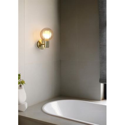 Searchlight - Zidna svjetiljka LUMINSPHERE 1xG9/7W/230V mesing