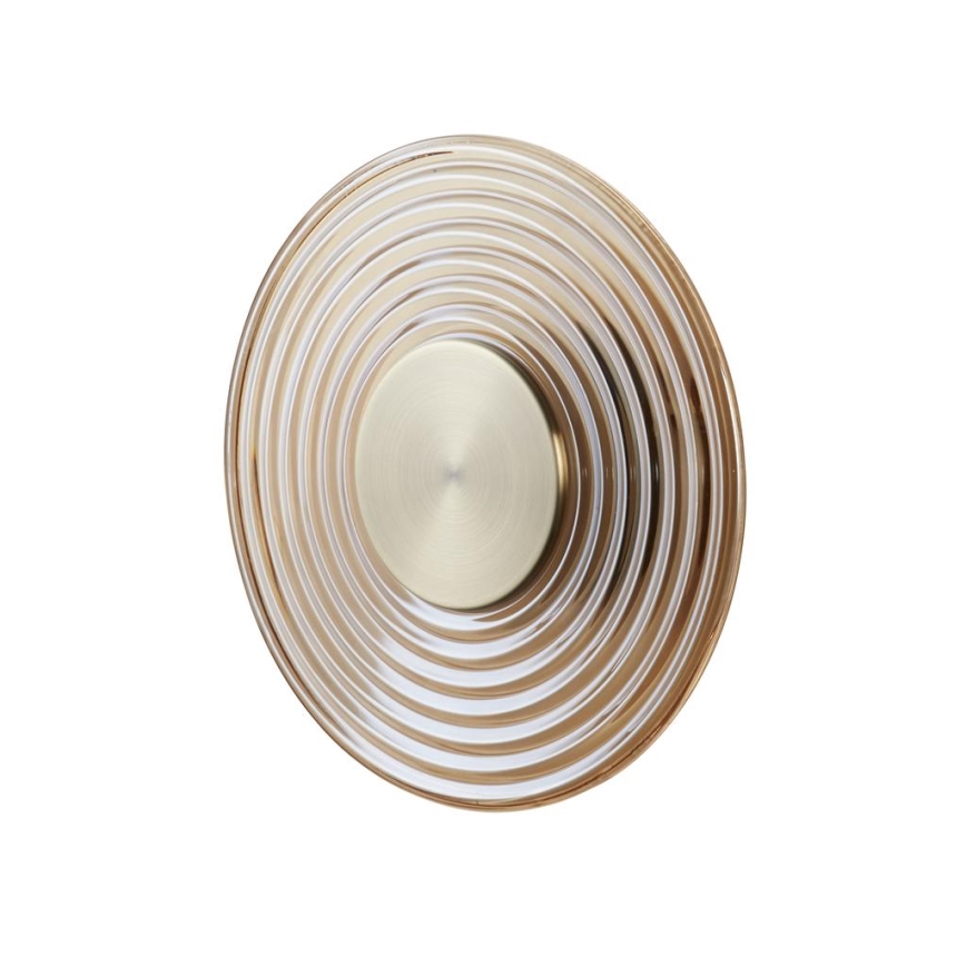 Searchlight - LED prigušivo zidno svjetlo CLEO LED/9,4W/230V mesing