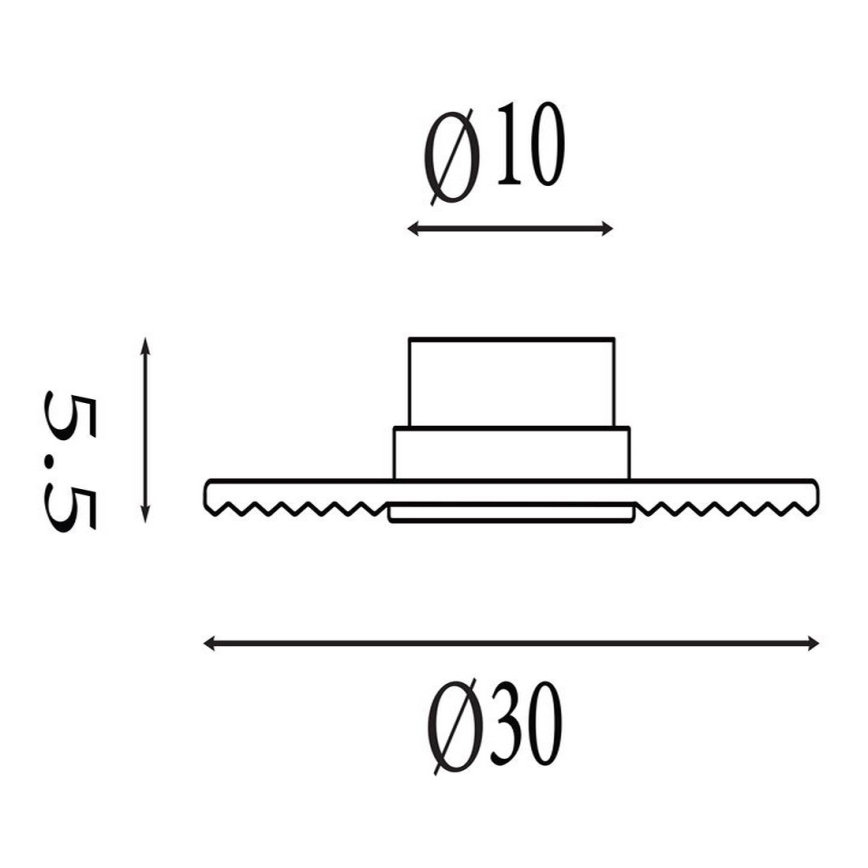 Searchlight - LED prigušivo zidno svjetlo CLEO LED/9,4W/230V crno