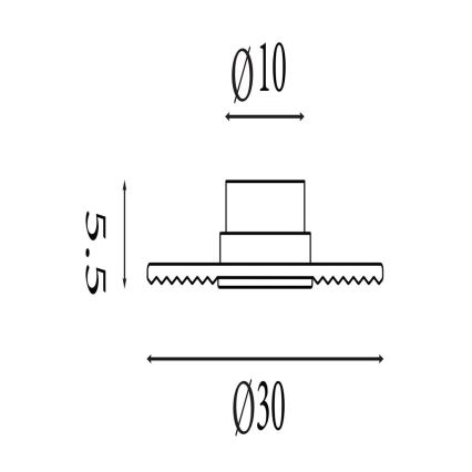 Searchlight - LED zidno svjetlo s prigušivanjem CLEO LED/9,4W/230V sivo