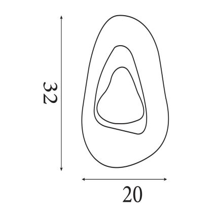 Searchlight - LED zidna svjetiljka DESTINY LED/8W/230V bijela