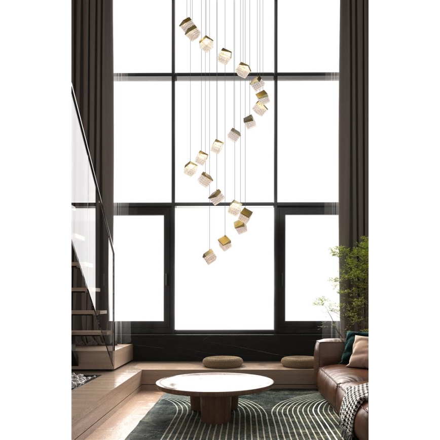 Searchlight - LED stropna svjetiljka s mogućnošću prigušivanja CUBOID LED/10,25W/230V 3000K