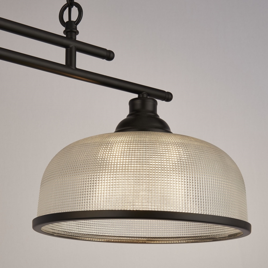 Searchlight - Luster na lancu BISTRO 2xE27/60W/230V crna