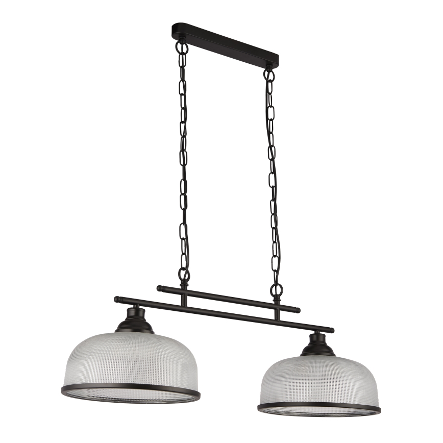 Searchlight - Luster na lancu BISTRO 2xE27/60W/230V crna