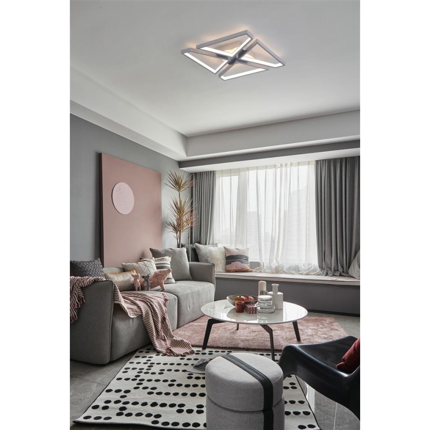 Searchlight - LED prigušivo stropno svjetlo QUATRO LED/29W/230V 40x40 cm