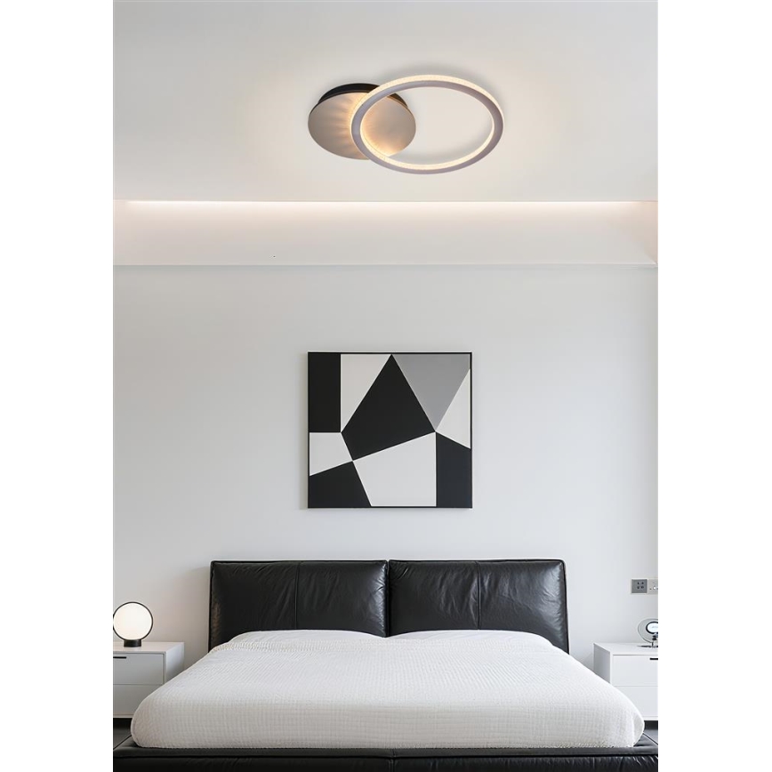 Searchlight - LED prigušivo stropno svjetlo SPECS LED/18W/230V 3000K 35x45 cm mesing