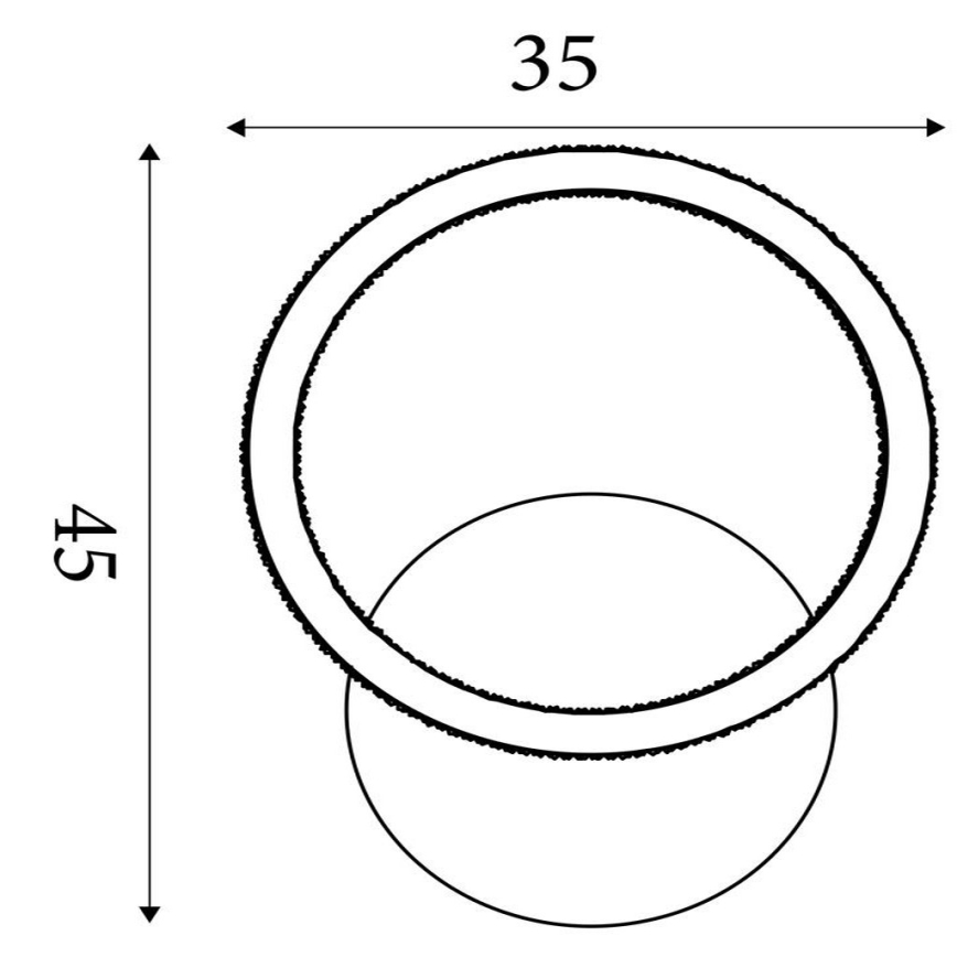 Searchlight - LED prigušivo stropno svjetlo SPECS LED/18W/230V 3000K 35x45 cm mesing