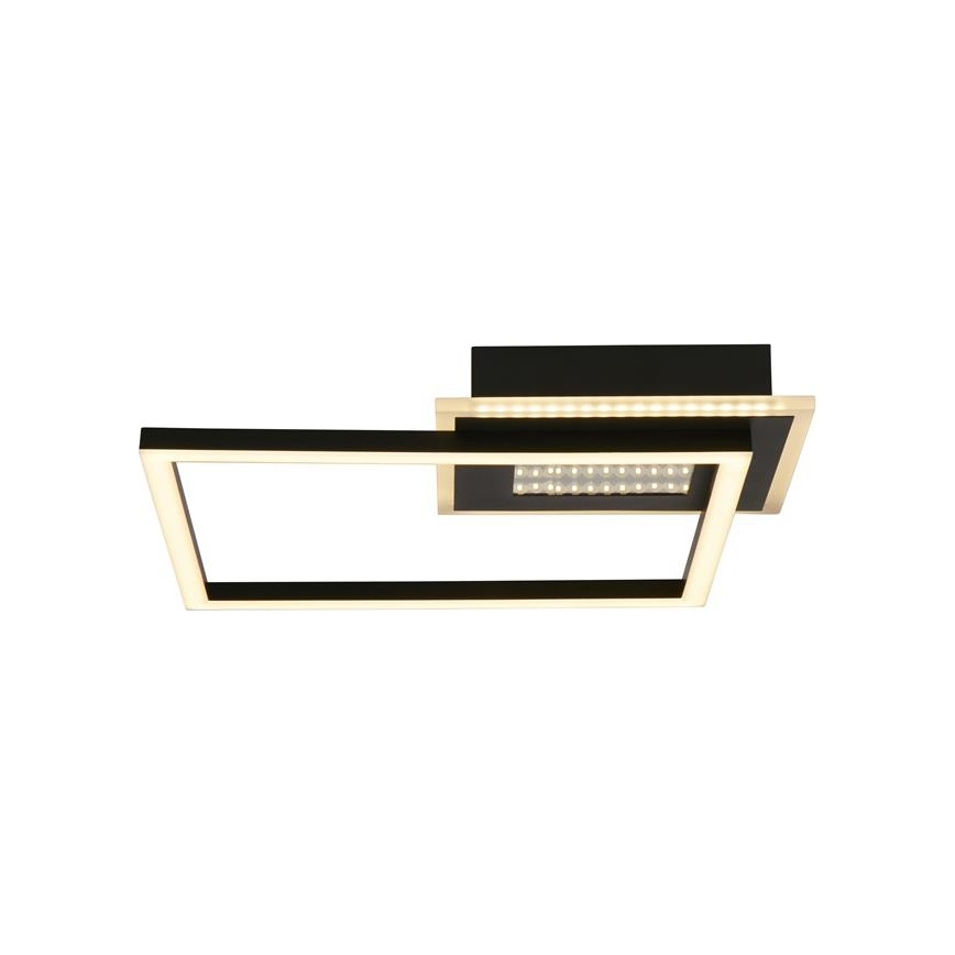 Searchlight - LED prigušivo stropno svjetlo QUADRATE LED/24W/230V 36x36 cm crno