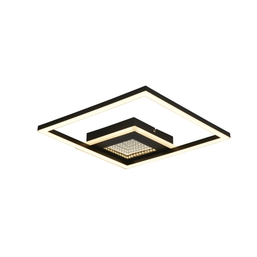 Searchlight - LED prigušivo stropno svjetlo QUADRATE LED/24W/230V 36x36 cm crno