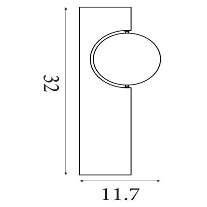 Searchlight - Stropna svjetiljka RADIANCE 3xE27/60W/230V promjer 37,5 cm crna