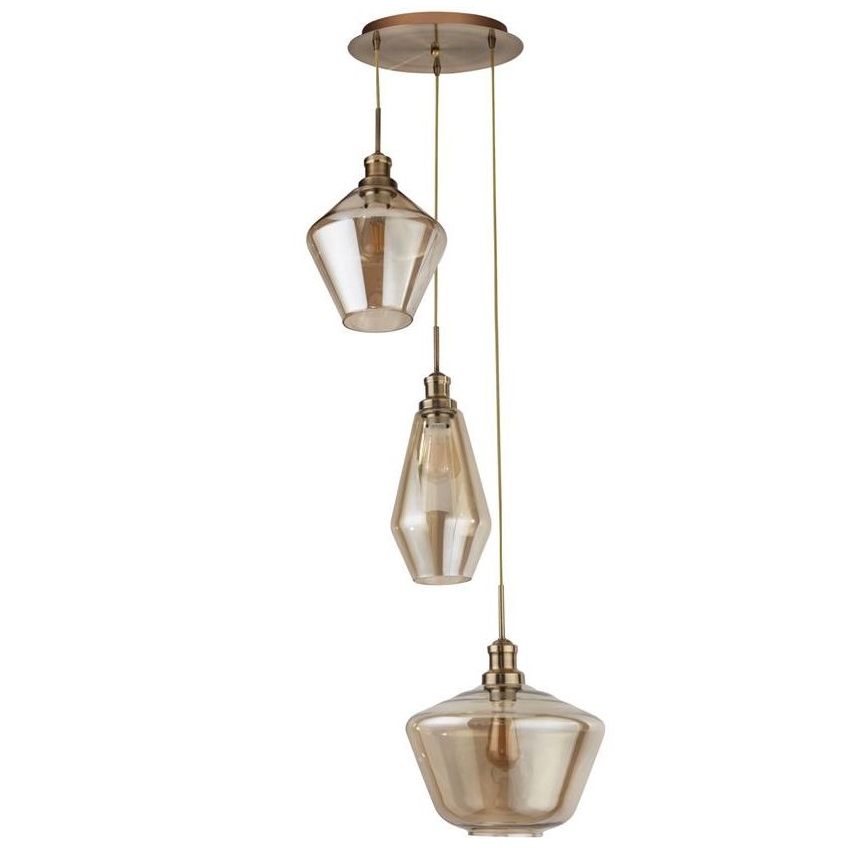 Searchlight - Luster na sajli MIA 3xE27/60W/230V mesing