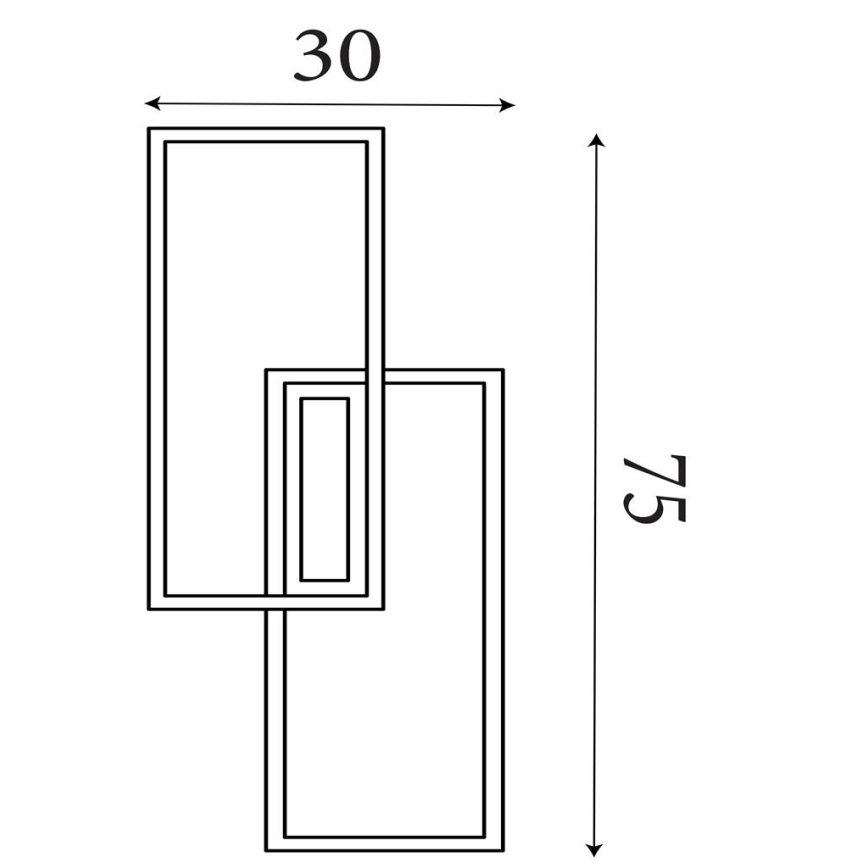 Searchlight - LED stropna svjetiljka s mogućnošću prigušivanja OVALOID LED/40W/230V 3000K 30x75 cm