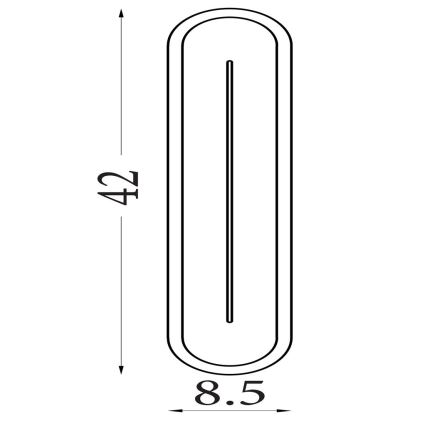 Searchlight - LED prigušivo zidno svjetlo COUPER LED/14W/230V 3000K