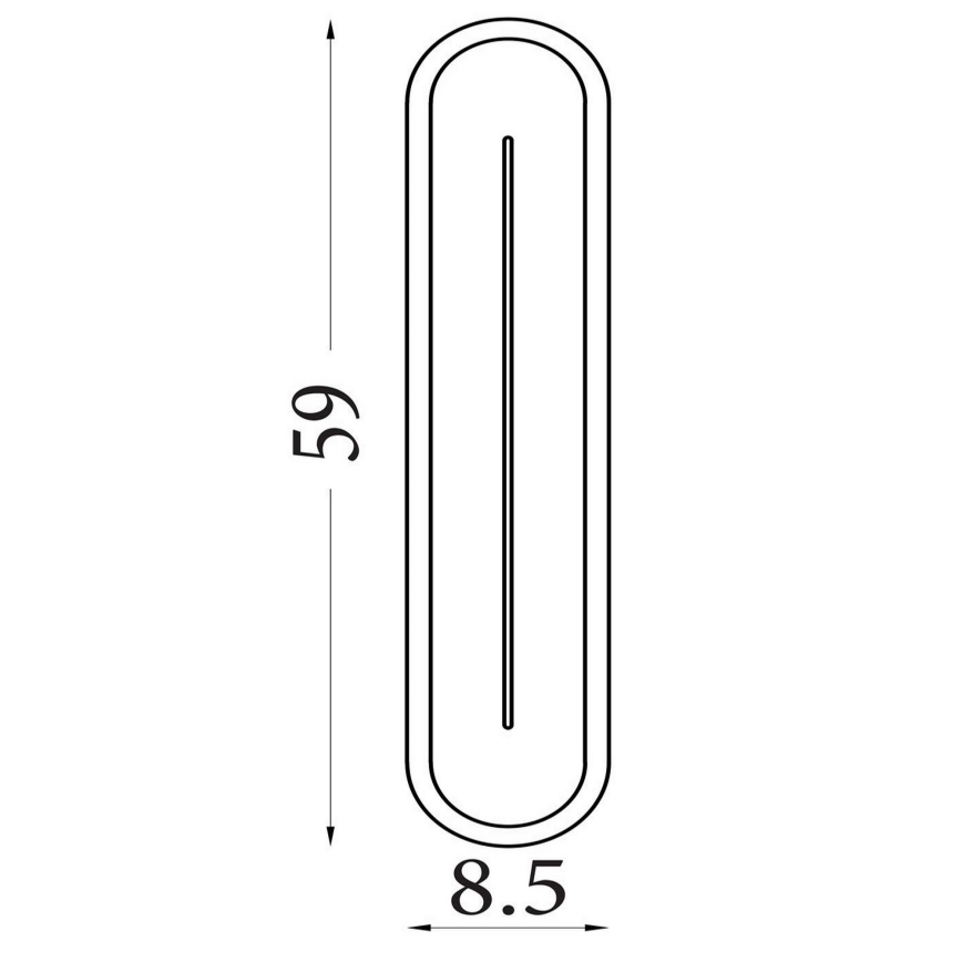 Searchlight - LED zidna svjetiljka s mogućnošću prigušivanja COUPER LED/25W/230V 3000K mesing