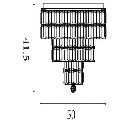 Searchlight - Kupaonsko stropno svjetlo EMPIRE 6xE14/60W/230V IP44