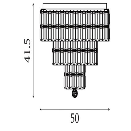 Searchlight - Kupaonsko stropno svjetlo EMPIRE 6xE14/60W/230V IP44
