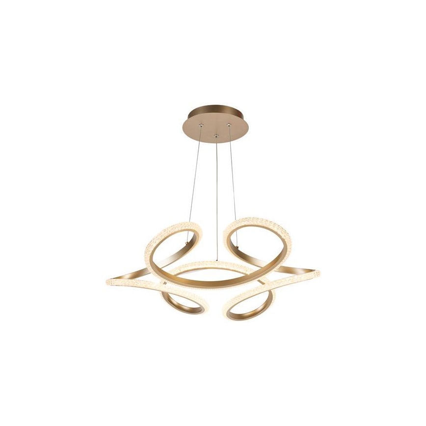 Searchlight - LED luster s mogućnošću prigušivanja na sajli DOODLE LED/40W/230V mesing