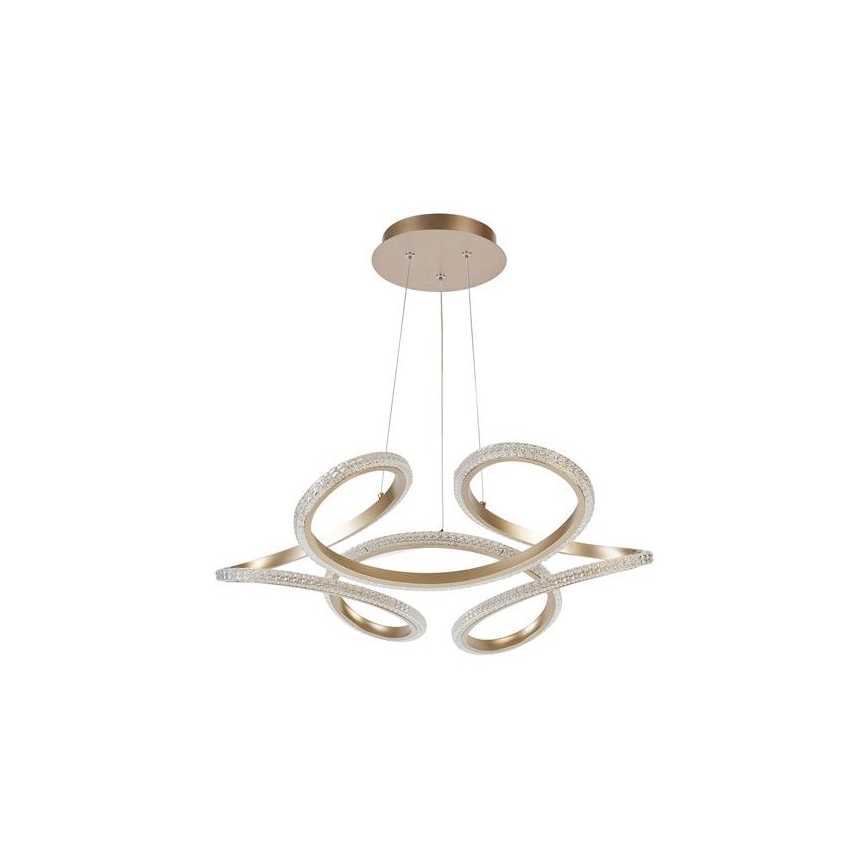 Searchlight - LED luster s mogućnošću prigušivanja na sajli DOODLE LED/40W/230V mesing