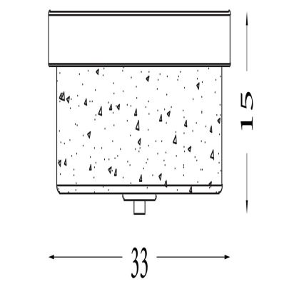 Searchlight - Kupaonsko stropno svjetlo PRESTON 2xE27/60W/230V IP44 Ø 33 cm mesing