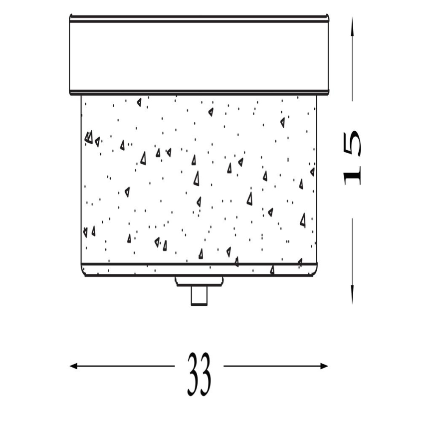 Searchlight - Kupaonsko stropno svjetlo PRESTON 2xE27/60W/230V IP44 Ø 33 cm mesing