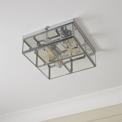 Searchlight - Stropna svjetiljka FLUSH 2xE14/40W/230V sjajni krom