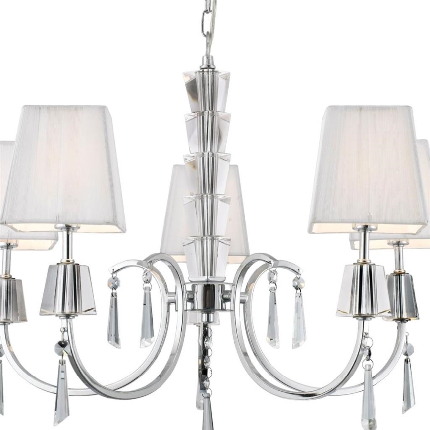 Searchlight - Luster na lancu PORTICO 5xG9/33W/230V sjajni krom