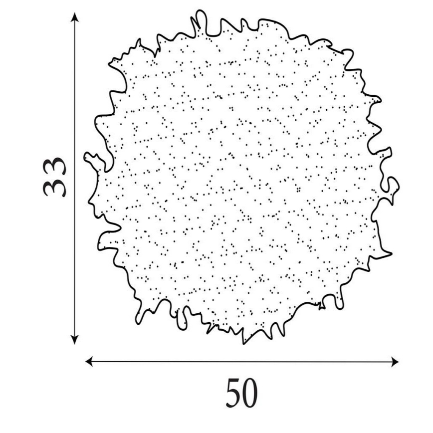Searchlight - Abažur za luster KATE E14/E27 prom. 50 cm ružičasta