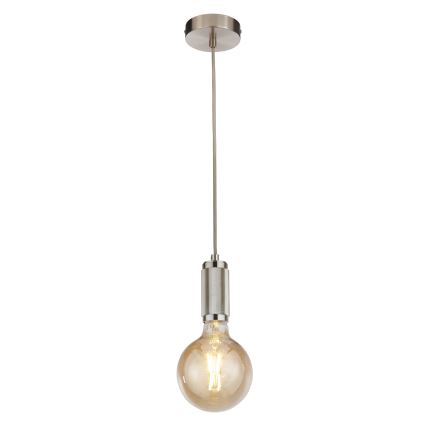 Searchlight - Visilica na sajli SUSPENSION 1xE27/60W/230V srebrna