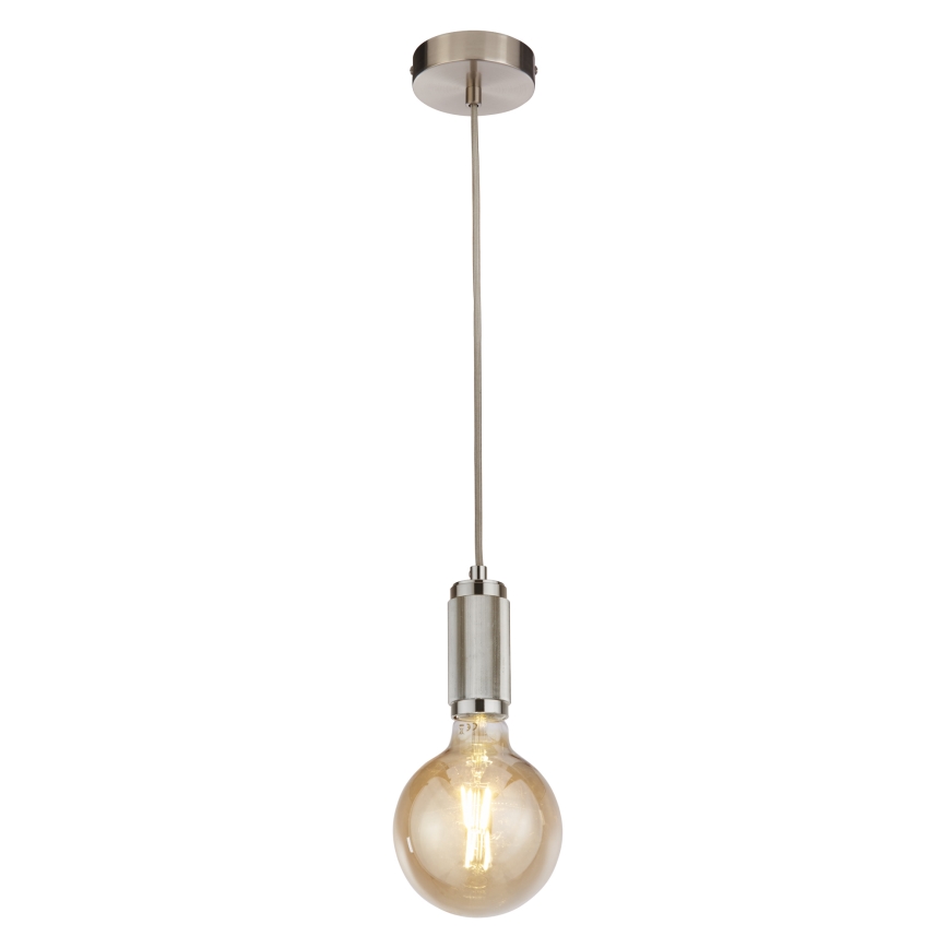 Searchlight - Visilica na sajli SUSPENSION 1xE27/60W/230V srebrna