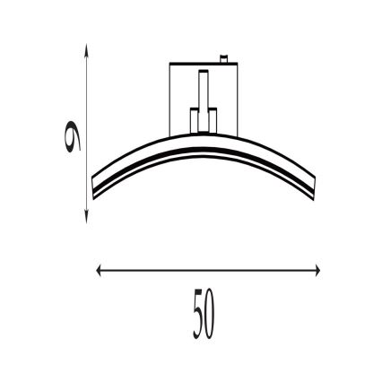 Searchlight - LED svjetlo za slike SANTORINI LED/10,88W/230V srebrna