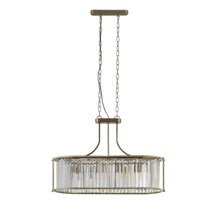 Searchlight - Luster na lancu VICTORIA 5xE27/60W/230V mesing